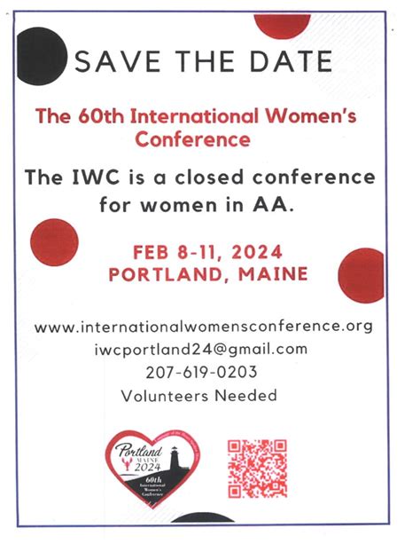 iwc events|women's international aa conference 2024.